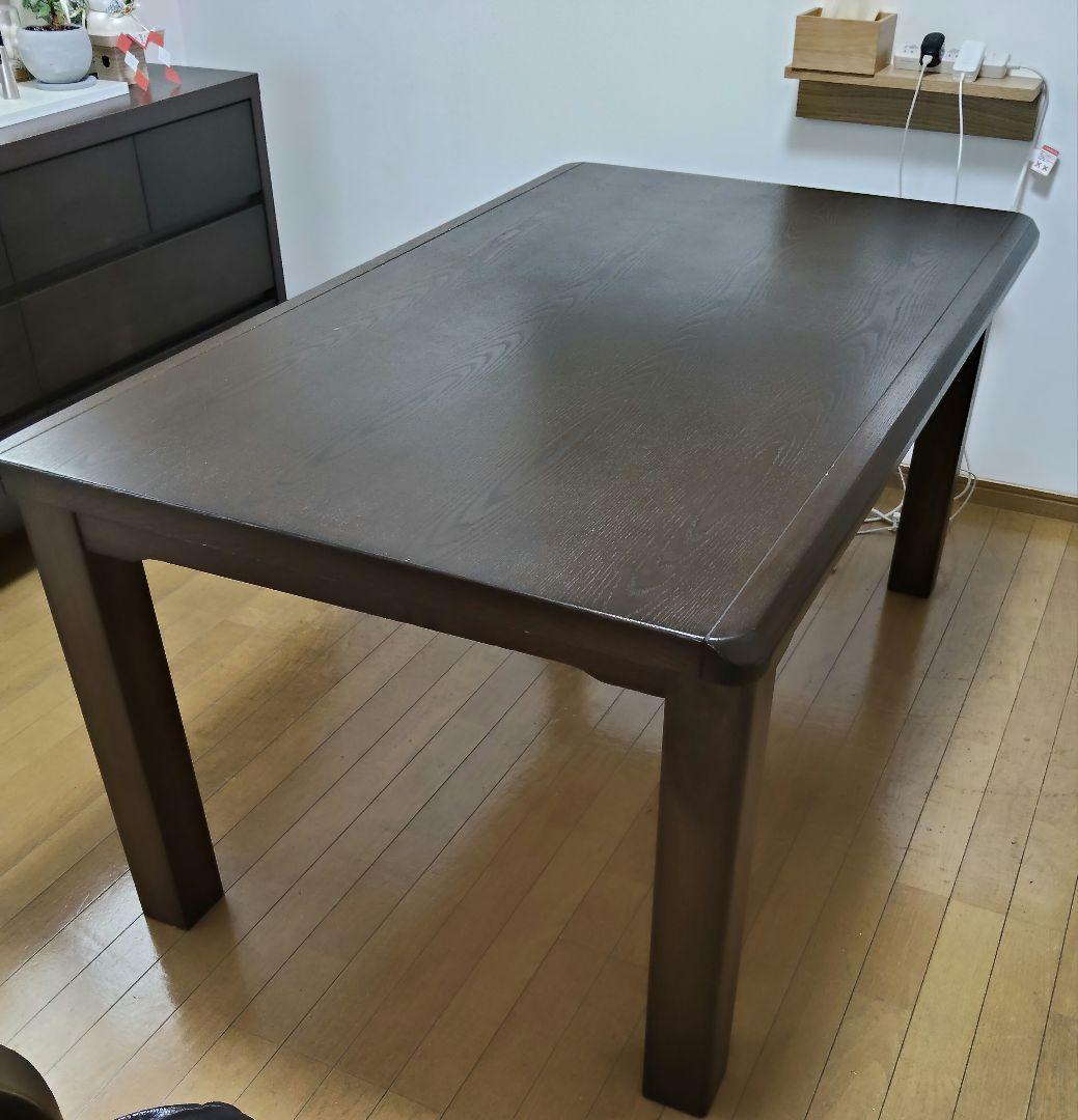【なおちま】こたつテーブルダイニング140×85　テーブル・こたつ布団