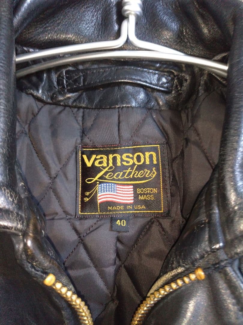 ペ*ソ様 バンソン VANSON ライダース 40　 タロンジップ　ヴィンテージ
