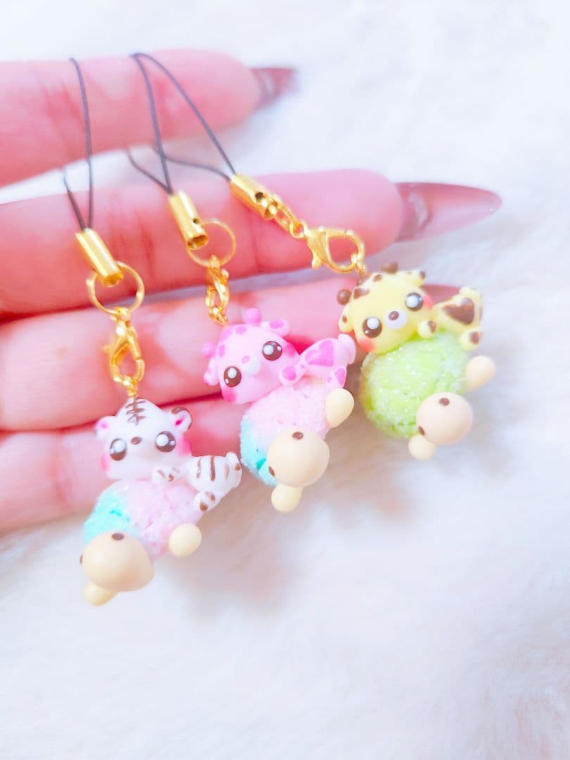 いちご③　フェイクスイーツ　樹脂粘土　スイーツデコ