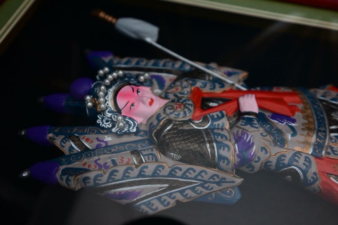 趙雲像　中国工芸品