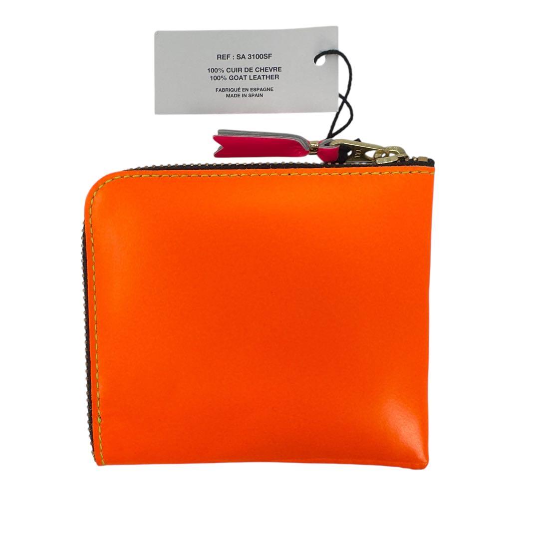 コムデギャルソンSA3100SF レザー SUPER FLUO ケース