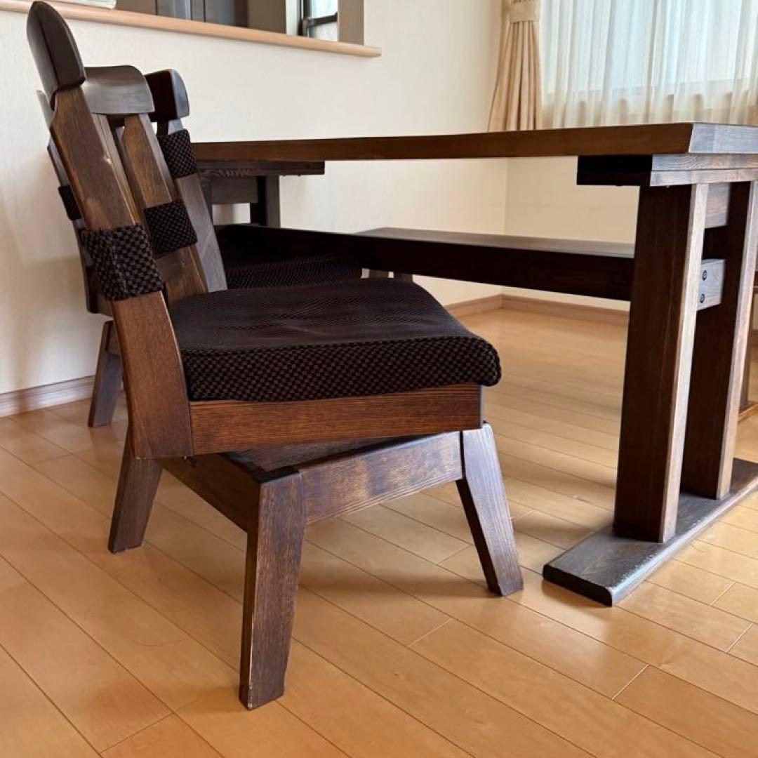 大塚家具「OTSUKA」ダイニングテーブル、チェアー、ベンチのセット