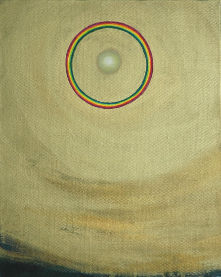 油絵 菅家令子 絵 絵画インテリア額付(黒)F3-G92023 風景祈り希望奇跡