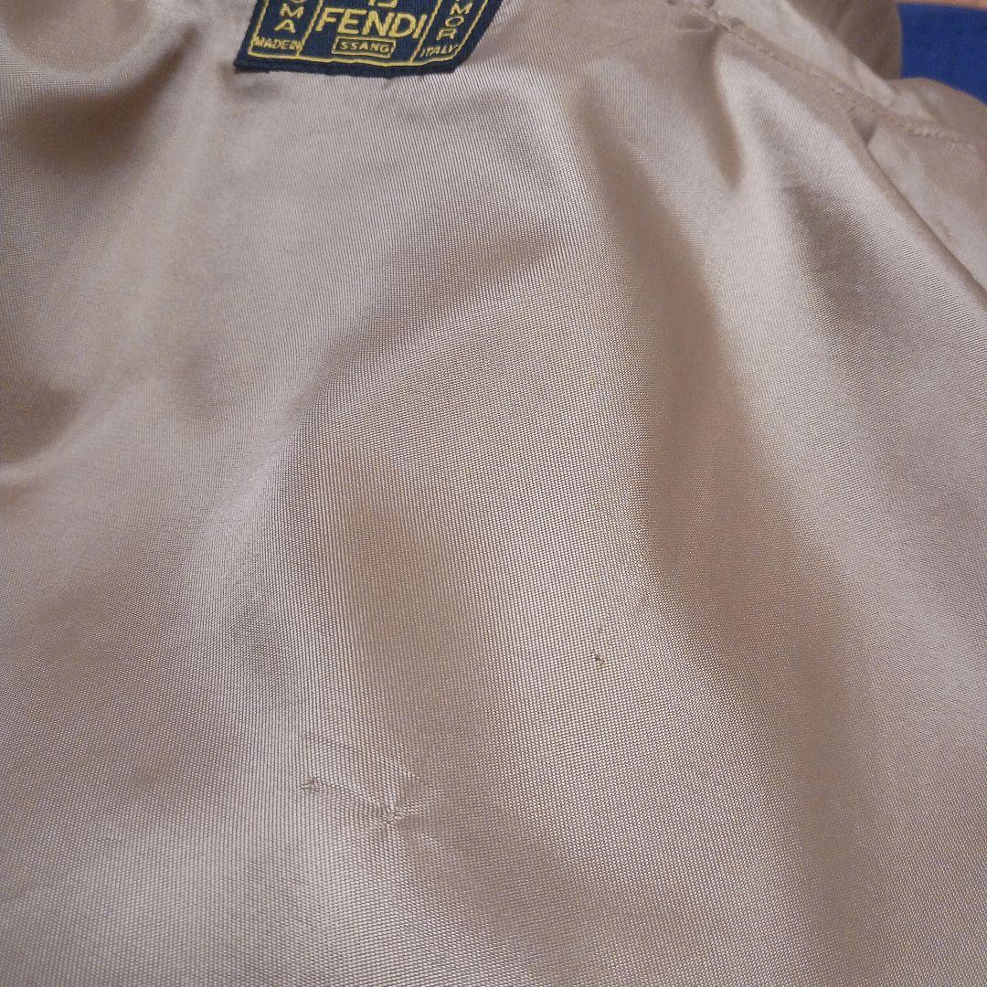 FENDI フェンディ ベージュ ヴィンテージ フード付き モノグラムジャケット