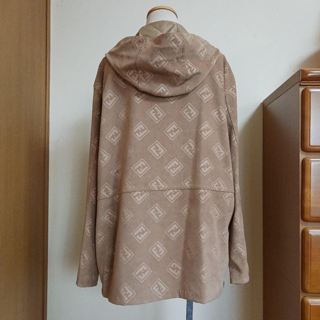FENDI フェンディ ベージュ ヴィンテージ フード付き モノグラムジャケット