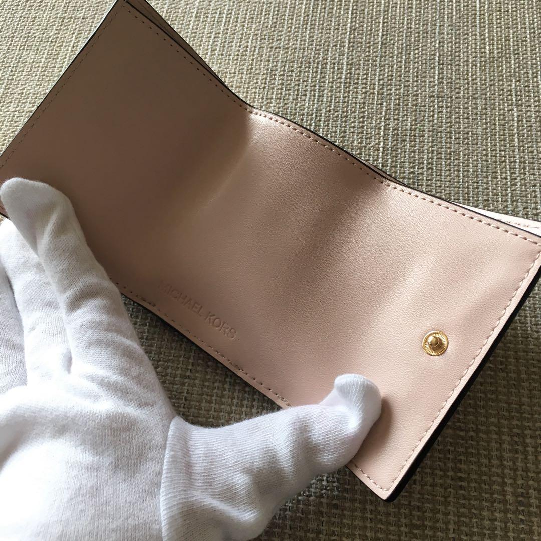 新品　MICHEAL KORS マイケルコース　三つ折り　財布　ピンク