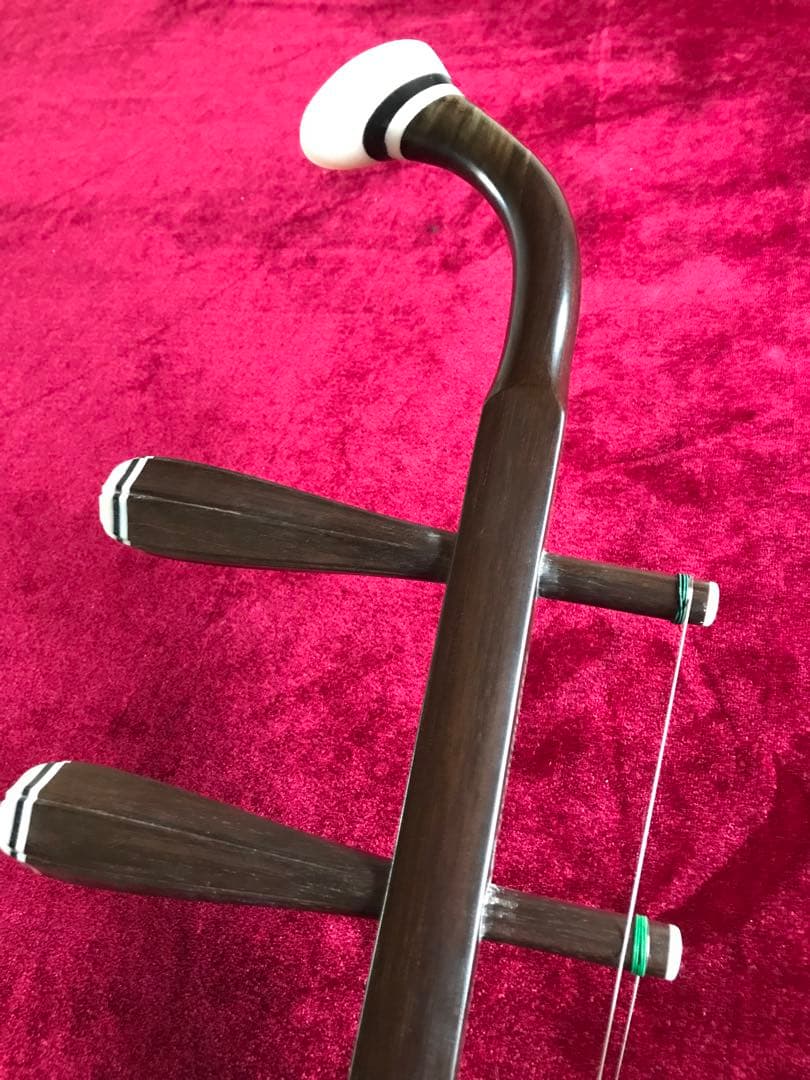 格安・二胡★最上級明清老紅木★錦蛇皮★古月琴坊・万其興製作★十年保証★必需品揃い