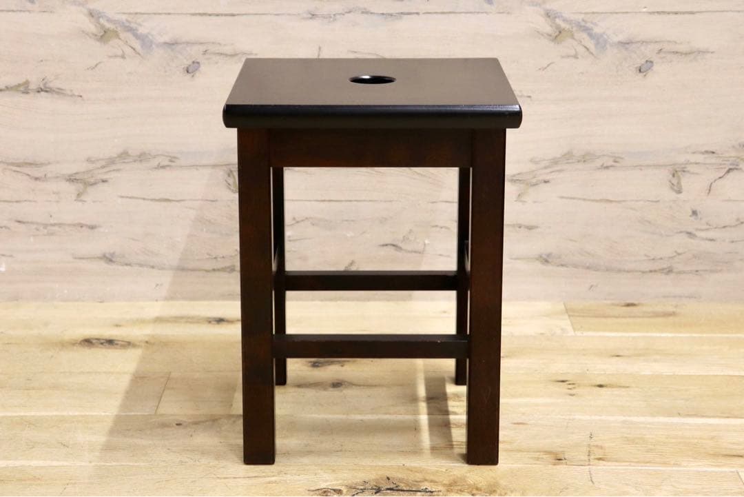 GMIK213○北海道民芸 スツール 樺材 椅子 腰掛け 飾り台 アンティーク