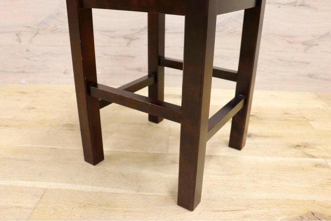 GMIK213○北海道民芸 スツール 樺材 椅子 腰掛け 飾り台 アンティーク