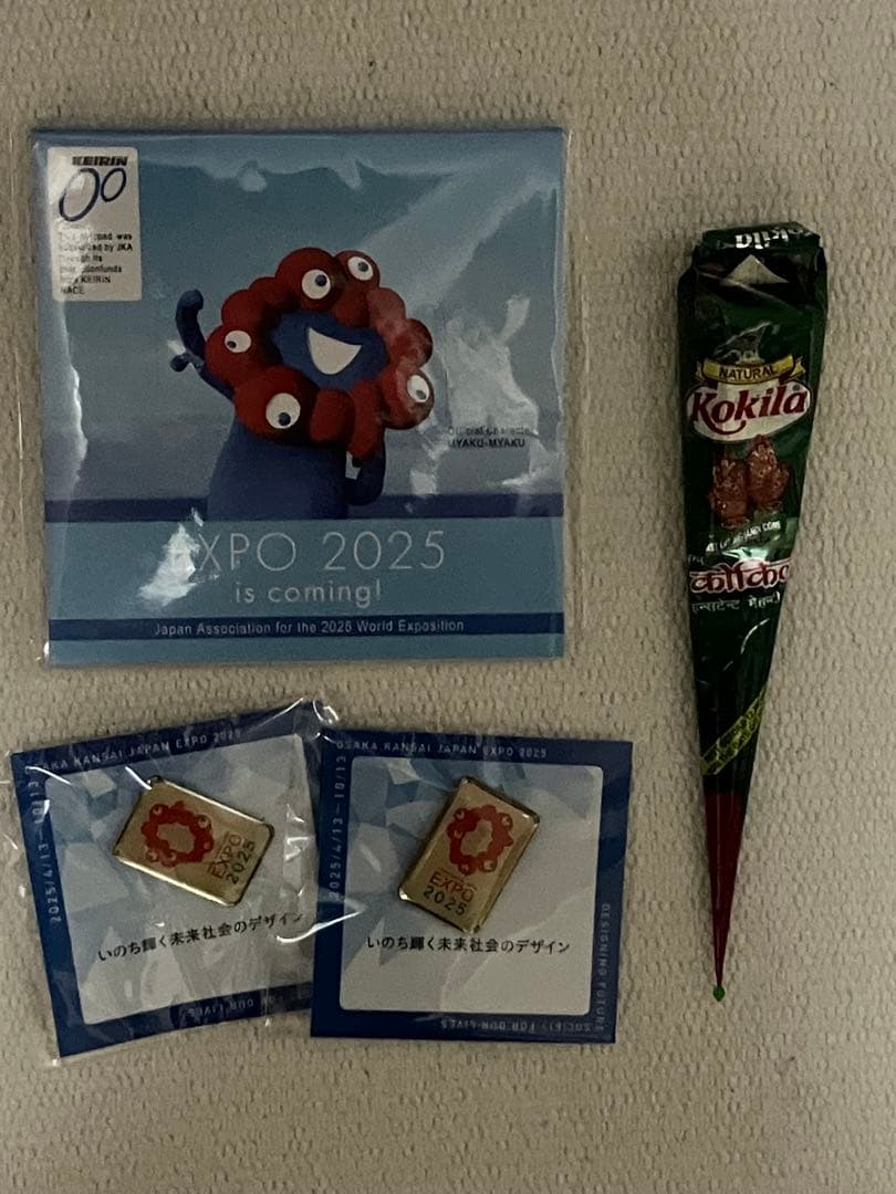 EXPO2025 インド館 マユール➕関西万博 非売品 ピンバッチ2pc