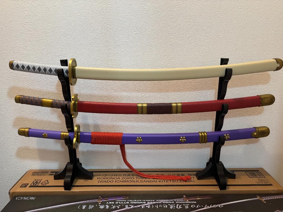 バンダイ　ロロノア・ゾロ三刀流セット（和道一文字、三代鬼徹、閻魔）