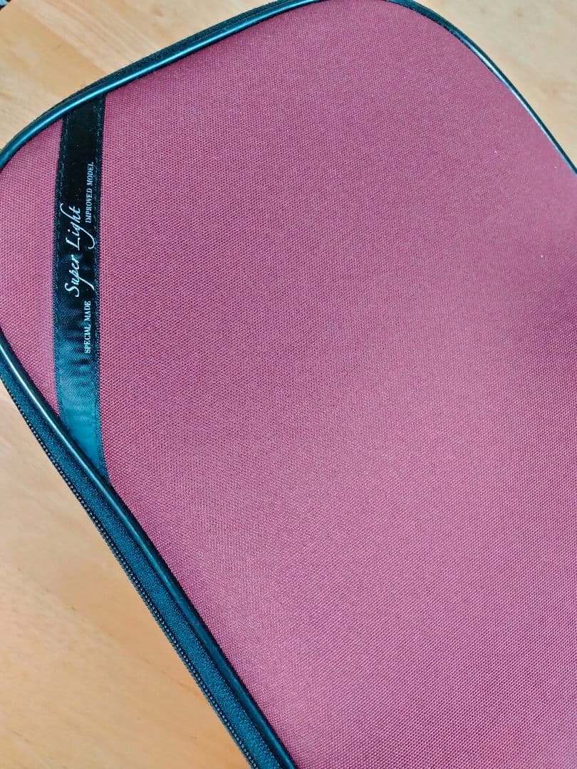 スーパーライト　4/4バイオリンケース　四角赤　バーガンディ