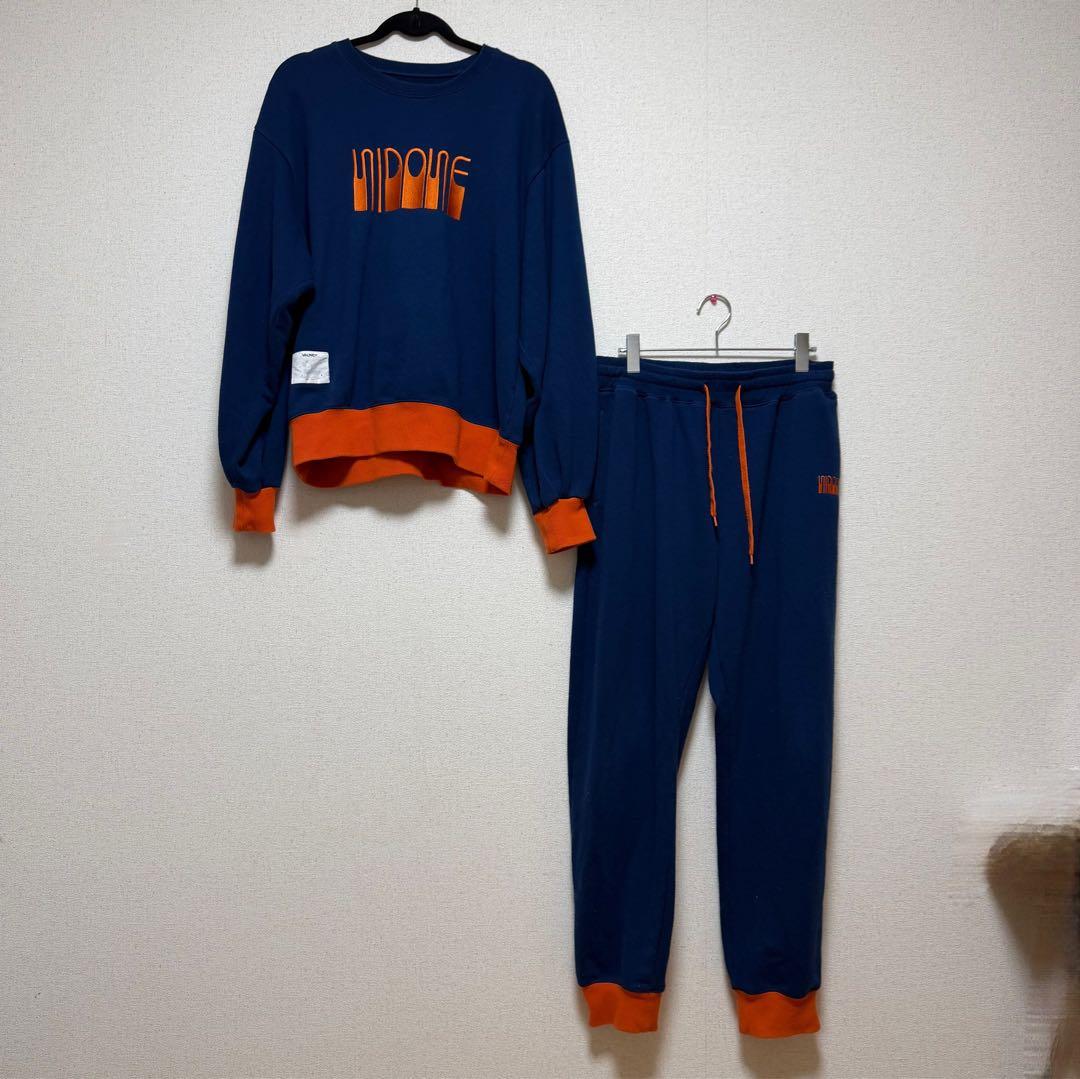ハ*ツ様 Vaundy NIDONE ロゴスウェット ネイビー L セットアップ