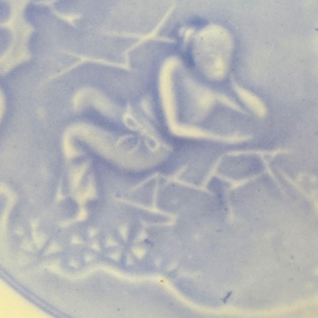 十二代　柿右衛門　陽刻鳳凰文銘々皿　5枚　共箱　渦福　大珍品　骨董　古美術