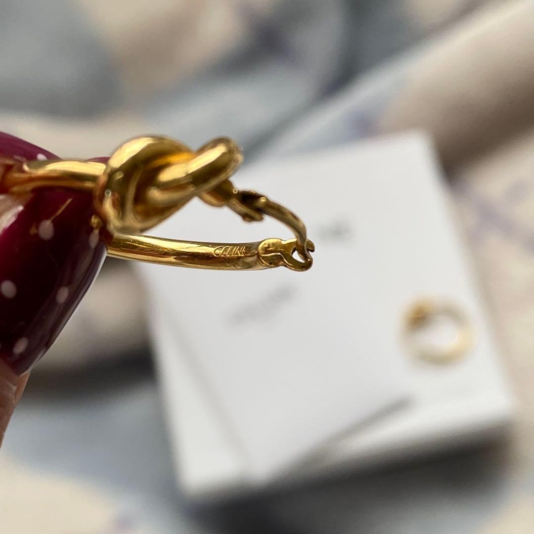 CELINE ピアス　small Hoops gold