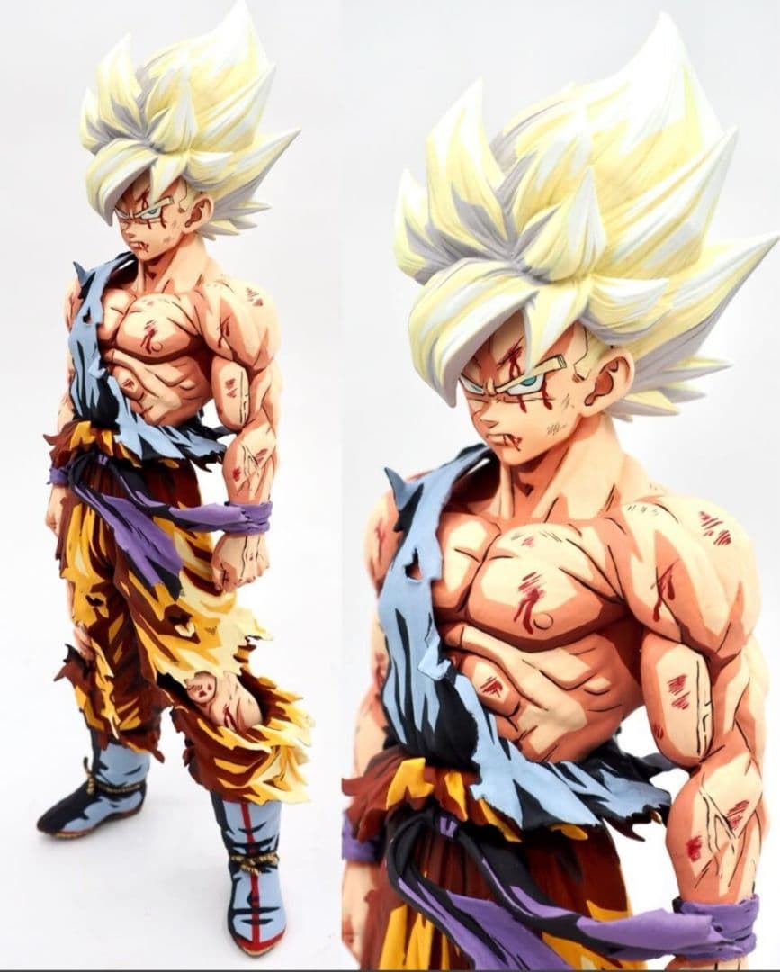 ドラゴンボールSMSPフィギュアスーパーサイヤ人孫悟空　ニ次元彩色　リペイント