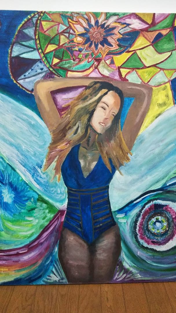 マライヤキャリー  油絵  【送料無料】