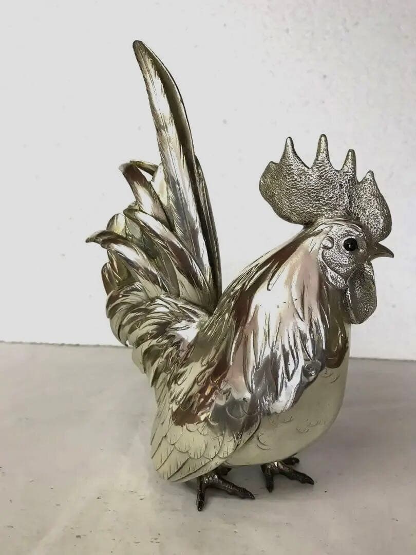 白銅製:夫婦鶏