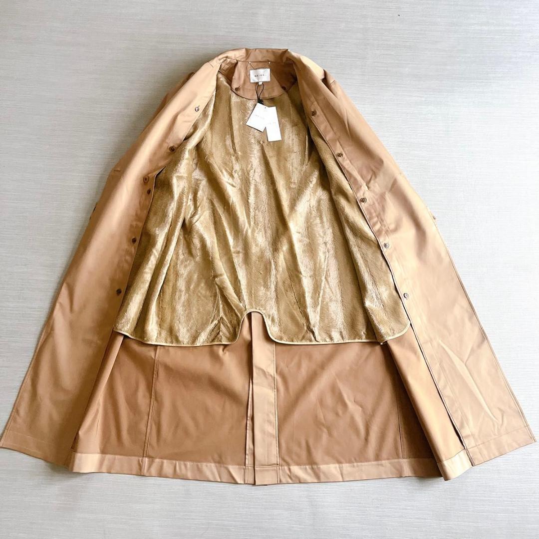 ＊未使用タグ付き【ベイジ】チェスターコート　ライナー　 キャメル　4 光沢感