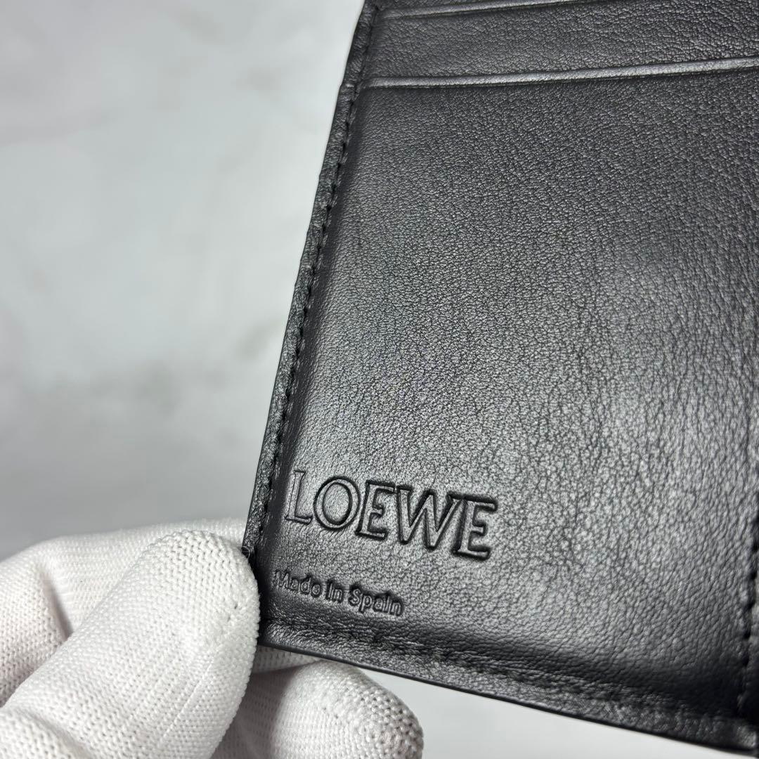 ロエベ　アナグラム　トライフォールドウォレット　Wホック　三つ折り　財布