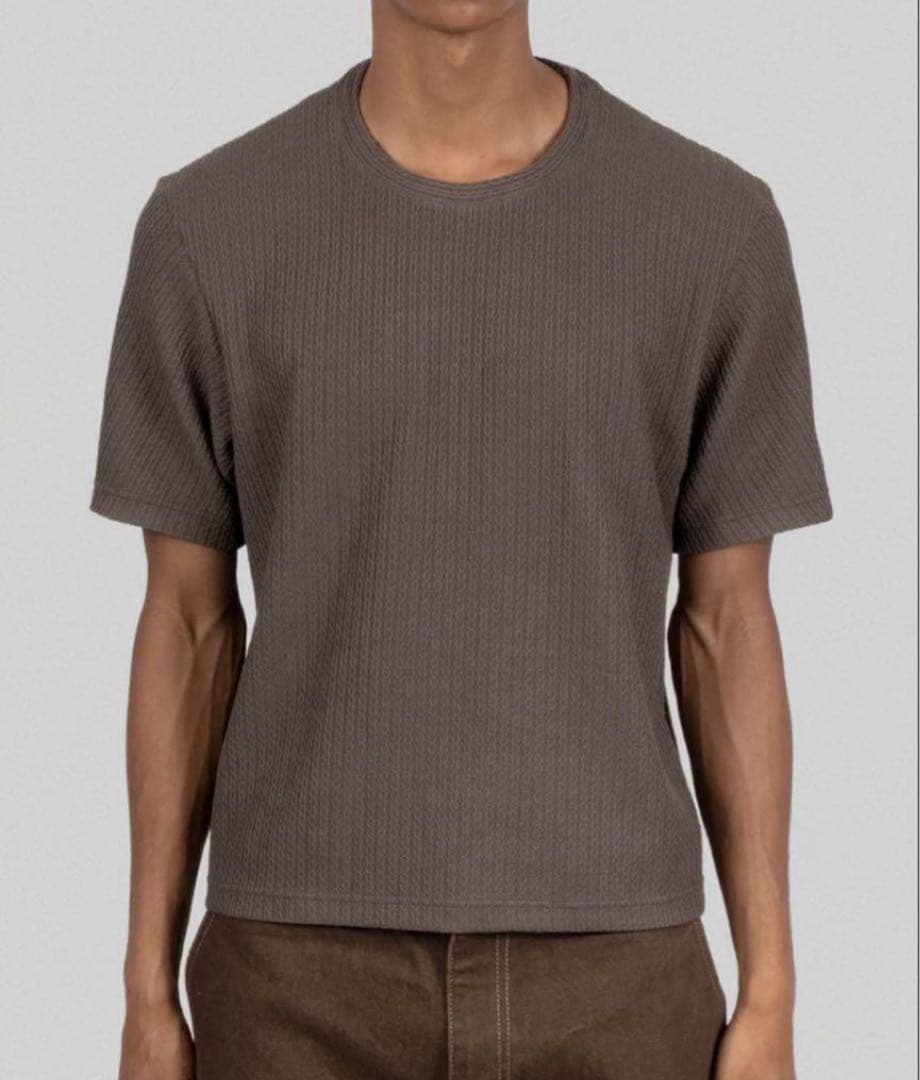 新品 S STRONG 006 KNIT T (GREIGE) 深水光太