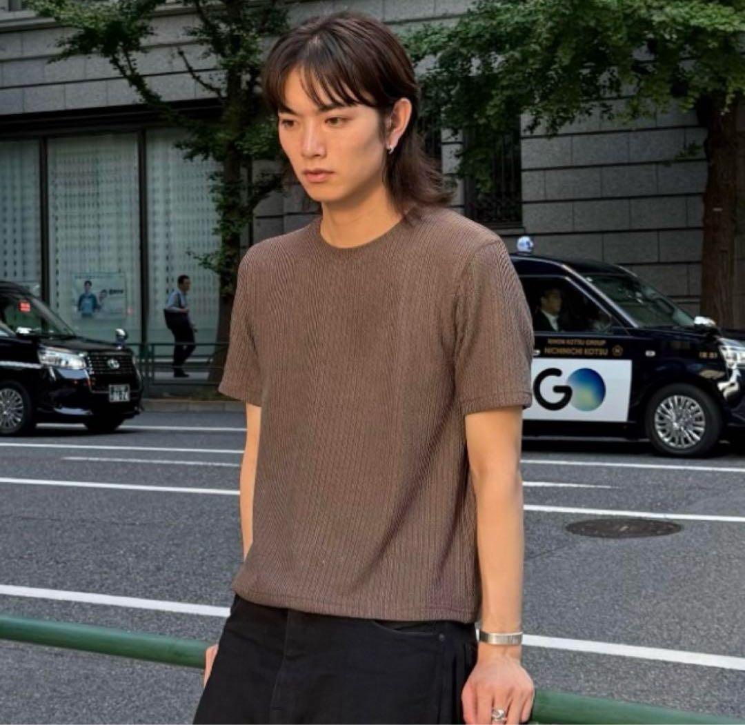 新品 S STRONG 006 KNIT T (GREIGE) 深水光太