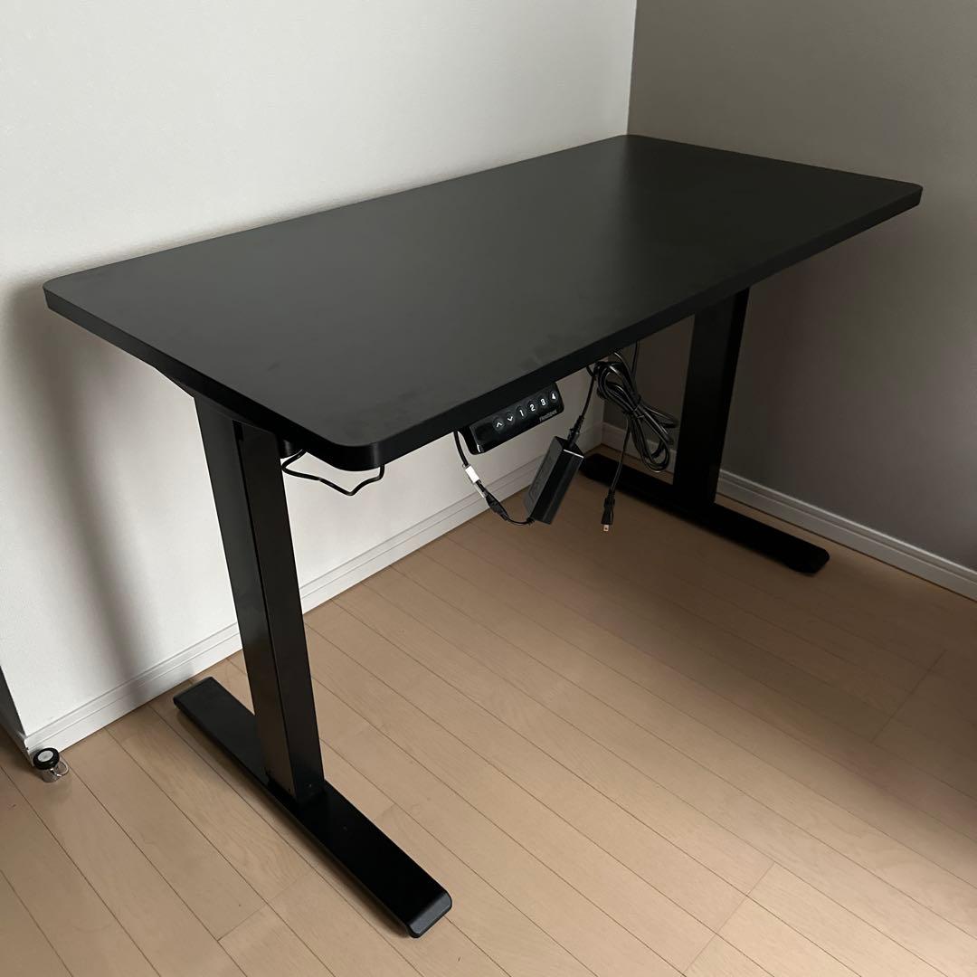 FLEXISPOT 電動式スタンディングデスク幅120×奥行60 電源ホルダー付