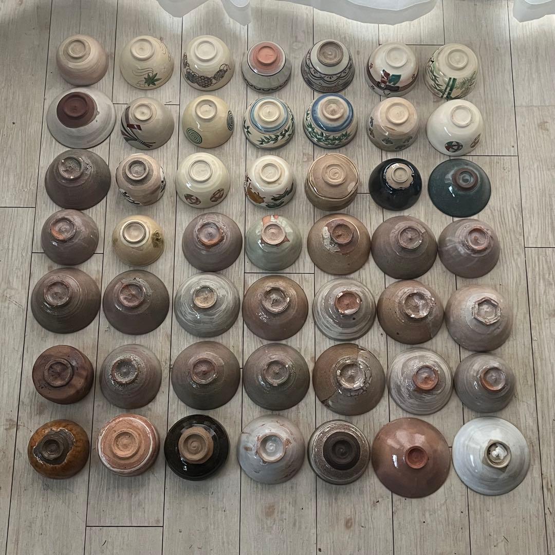 a*8様 茶碗 抹茶碗 数茶碗 まとめて 49点 茶道具 箱無し 陶器 いろいろ