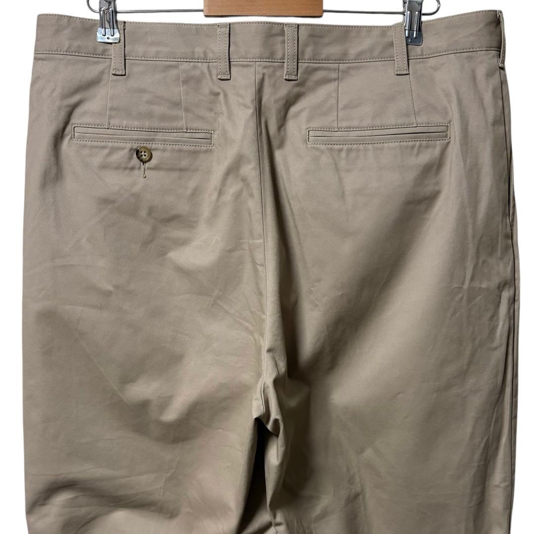 BEAMS PLUS 2プリーツチノトラウザーズ ワイドパンツ 日本製 XL