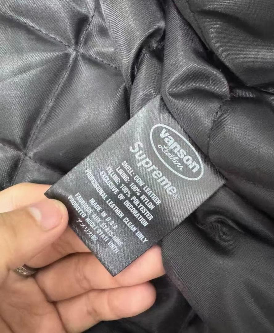 Supreme x Vanson Leathers FW24 レザージャケット