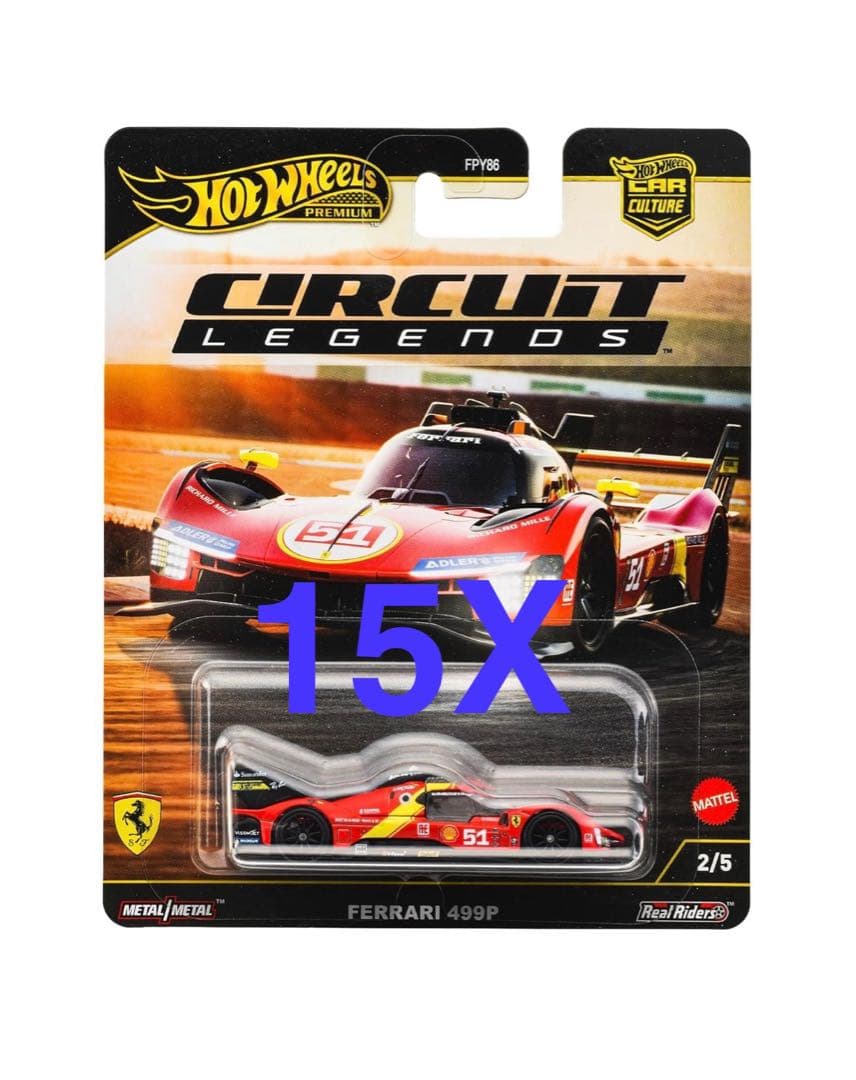 ホットウィール サーキット レジェンズ フェラーリ 499P 15台