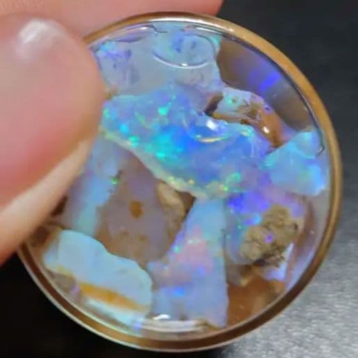 エチオピア　チョーク　オパール原石 詰合わせ　鉱物　標本　約10g分50CT近く