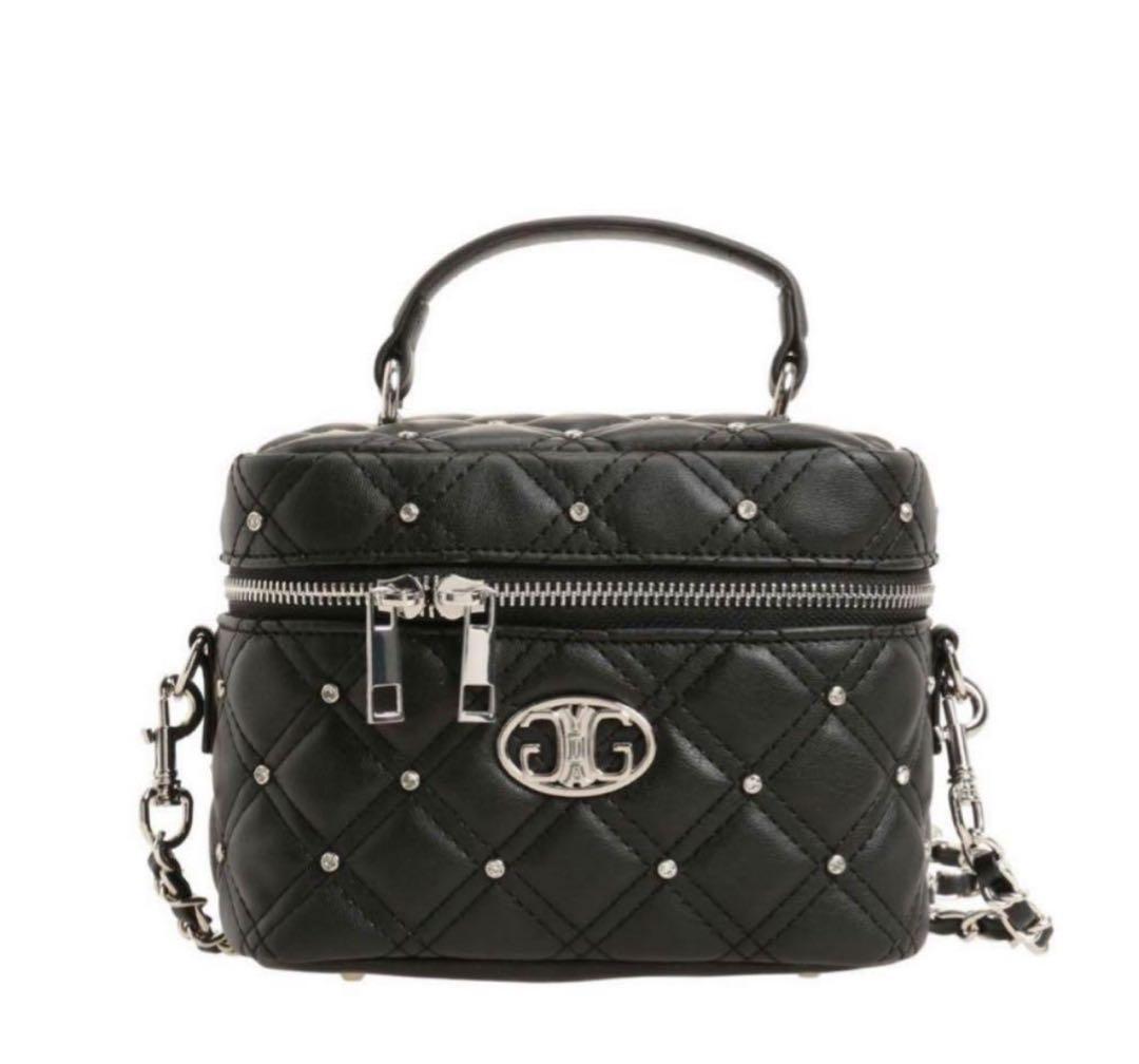 即購入⭕️ 24時間以内配送⭕️ Gydaブラック キルティング ショルダーバッグ