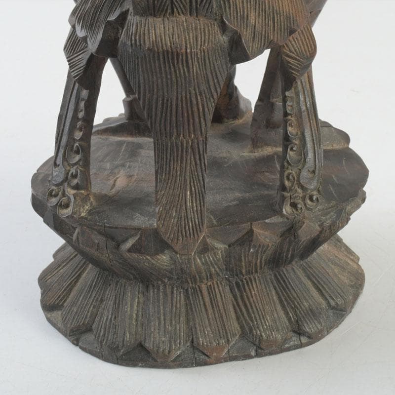 バリ島　インドネシア　木彫　ガルーダ像　置物　V　9380