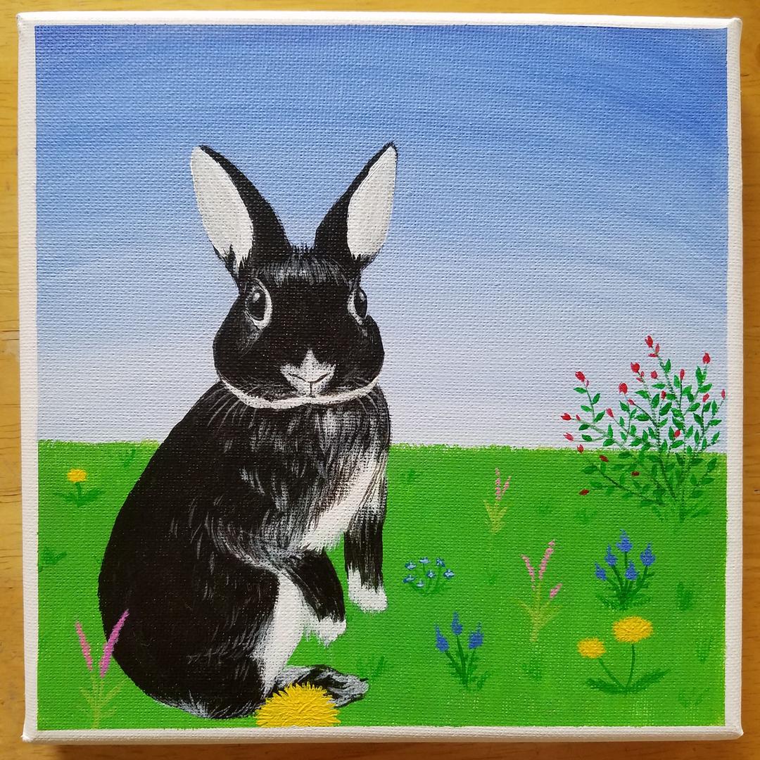 うちのこ肖像画　売り上げの一部を地元の犬猫保護団体に寄付させて頂きます