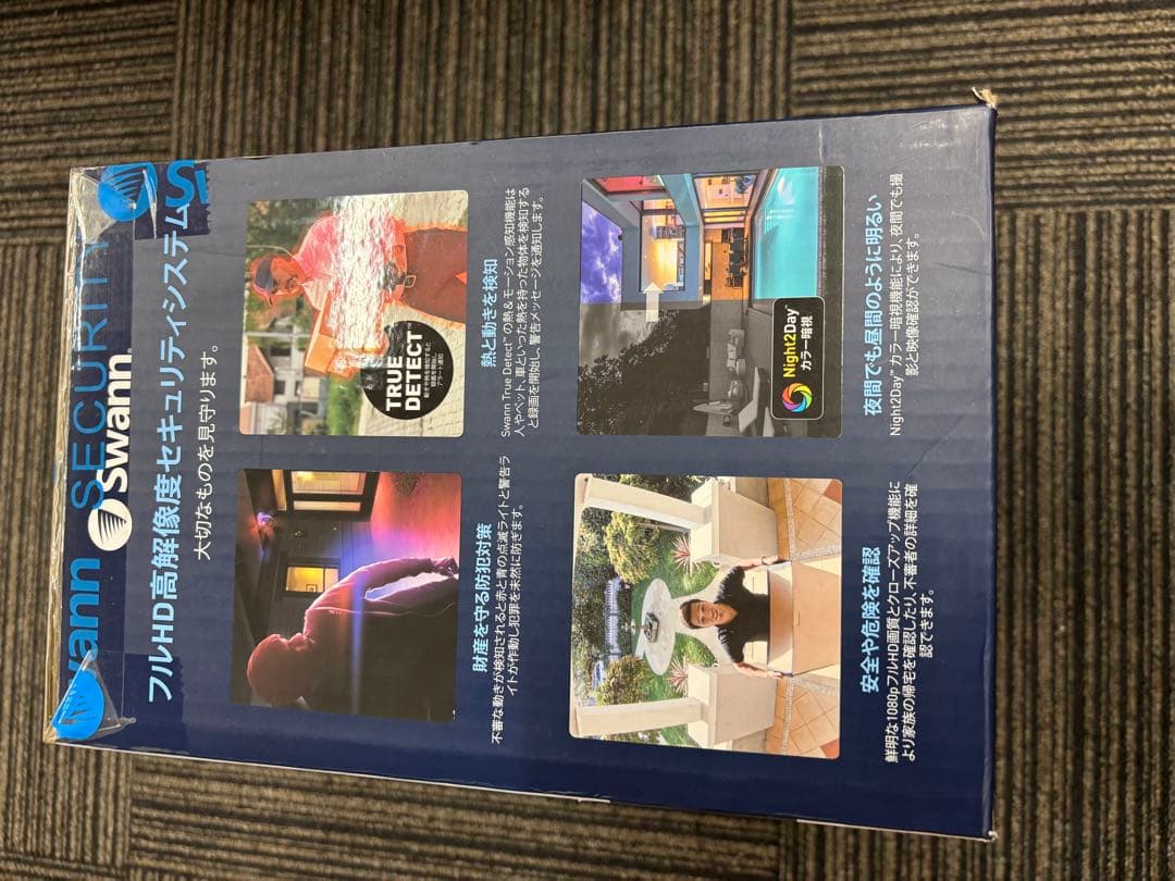 未開封 Swann スワン セキュリティカメラ カメラ4台セット 警告ライト