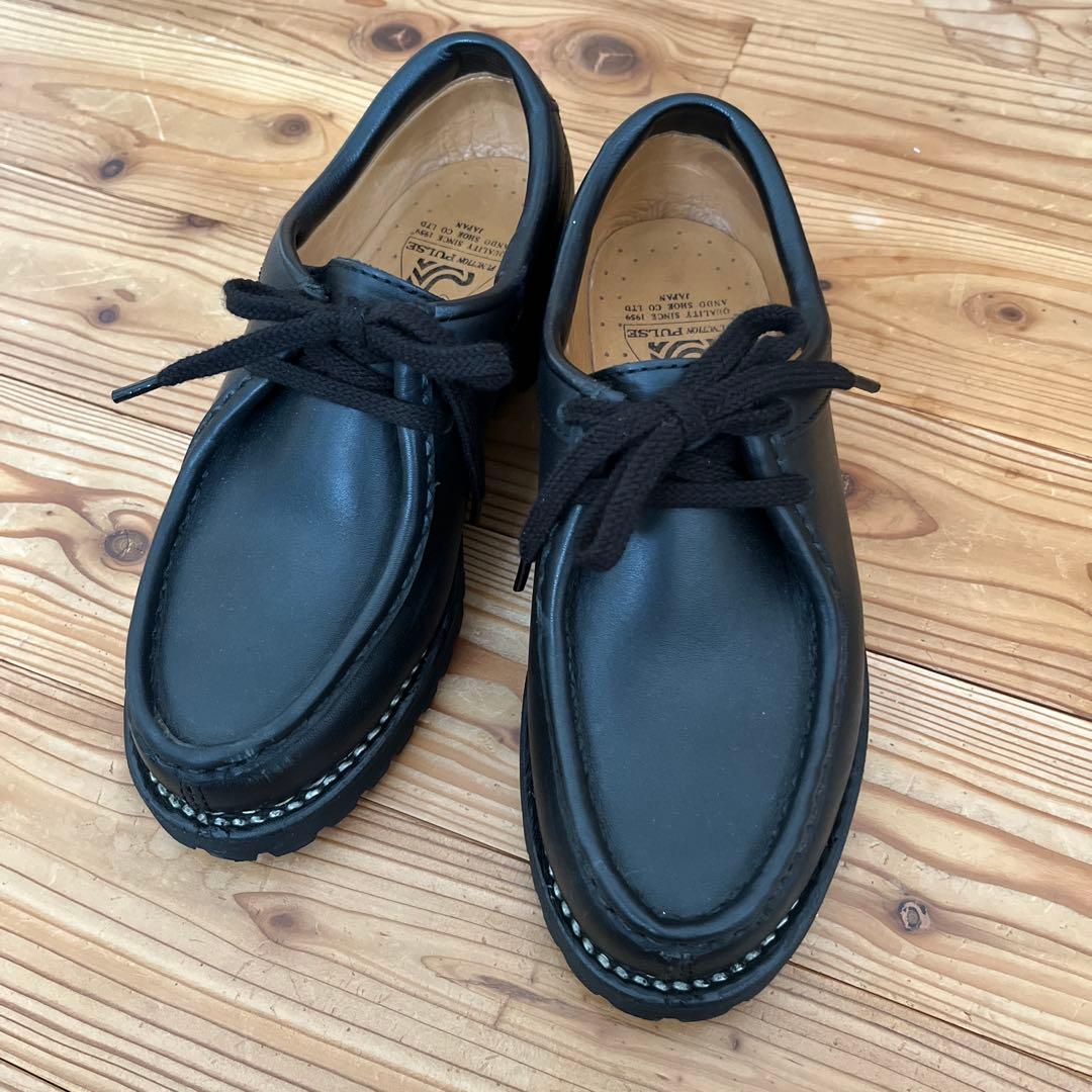 安藤製靴　チロリアンシューズ　黒