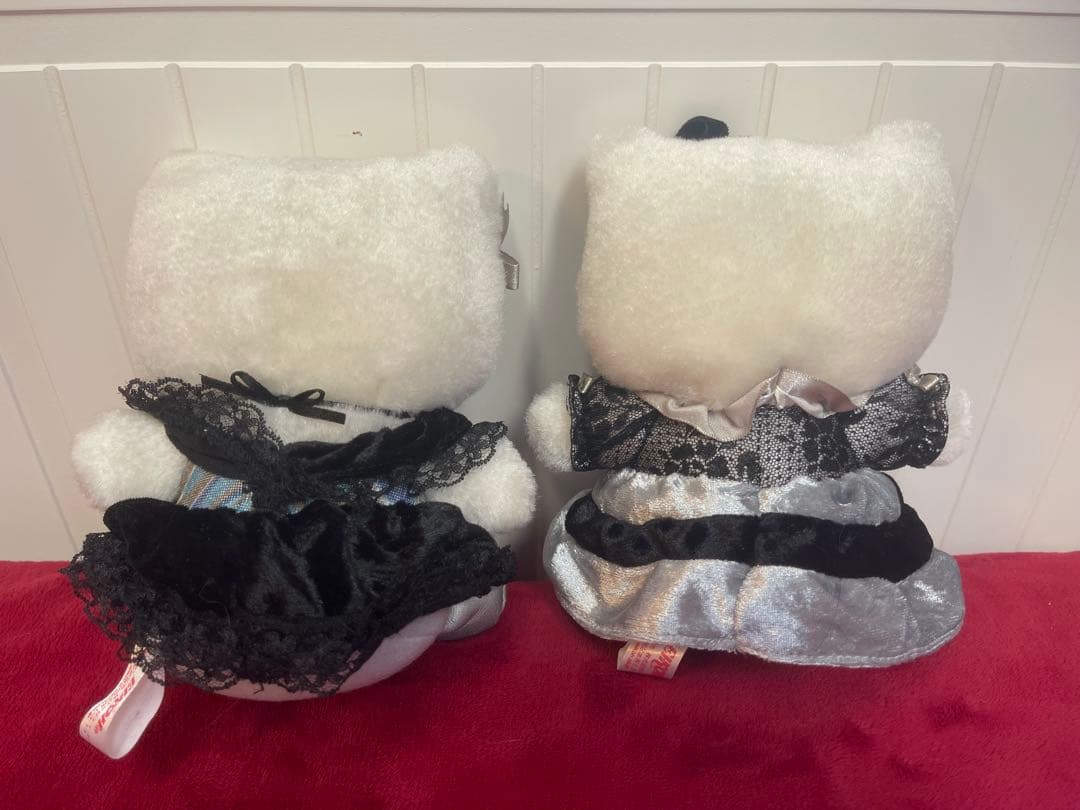 レア☆キティ デラックスブラック&シルバードレス ドール 2体 ぬいぐるみ