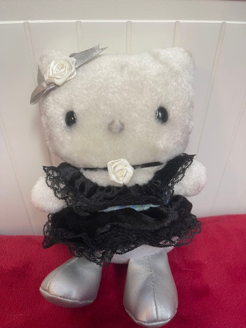 レア☆キティ デラックスブラック&シルバードレス ドール 2体 ぬいぐるみ