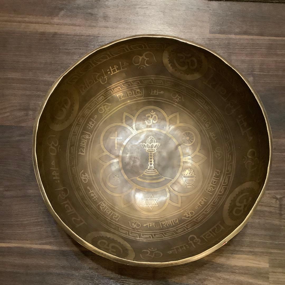 no42 チベット産 シンギングボウル　新品　サイババ　33cm 藤井風