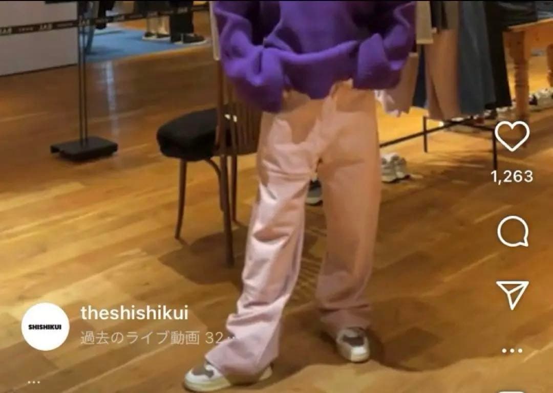 THE SHISHIKUI京都限定Painter pants L.PINK