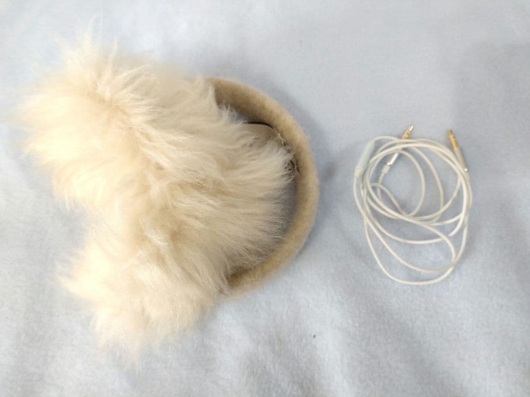 UGG 有線ヘッドホン ベージュ ファー