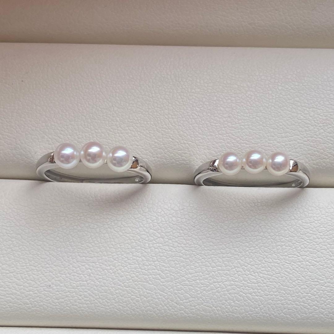 よろしく♫ページ　4-4.5mmパールリング　2点