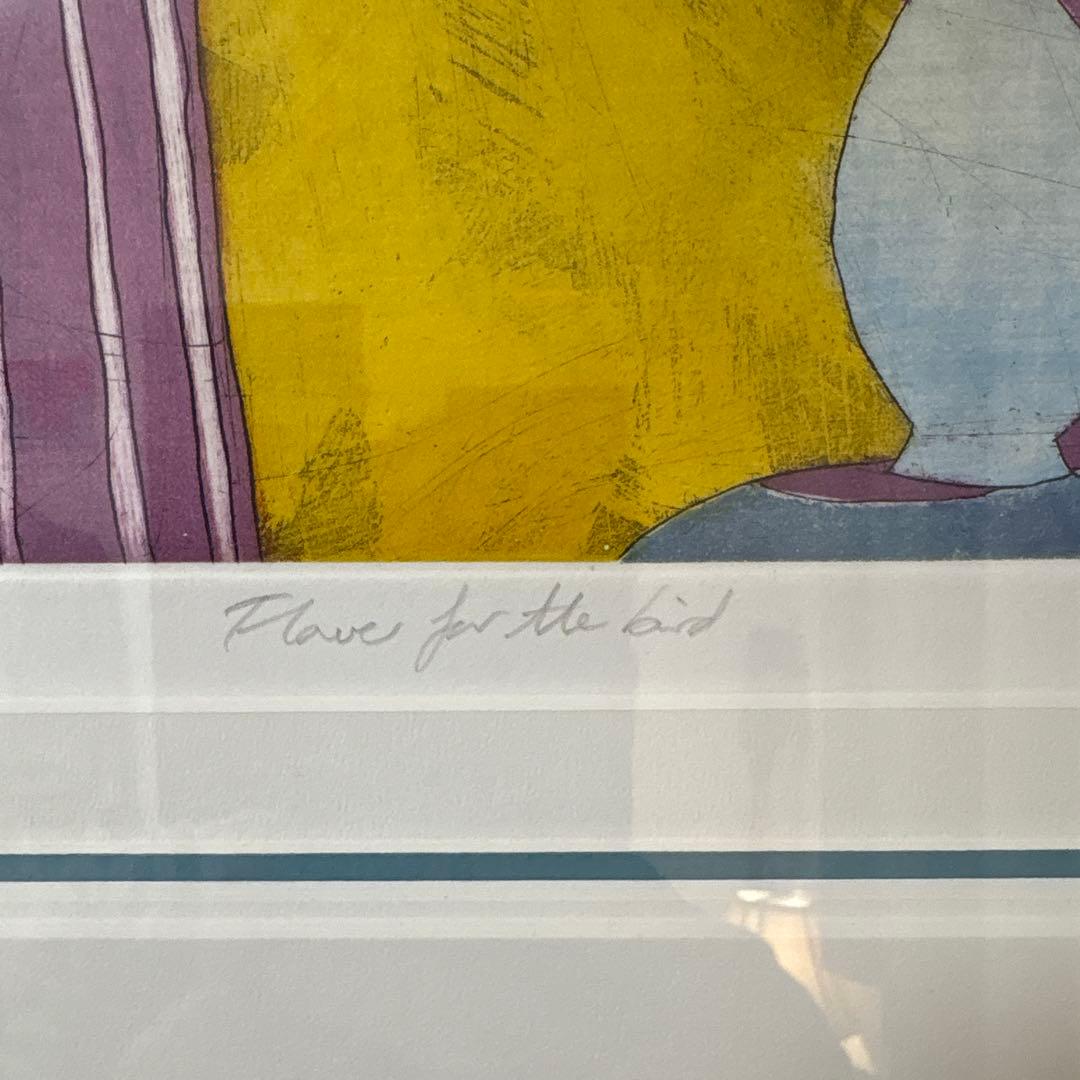 アノラスペンス《Flower for the Bird》1997年　リトグラフ