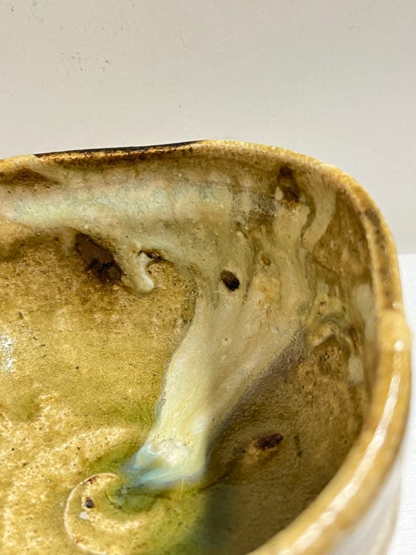 美濃焼の名工加藤勝之造 伊賀茶碗　未使用共箱値下げしました。