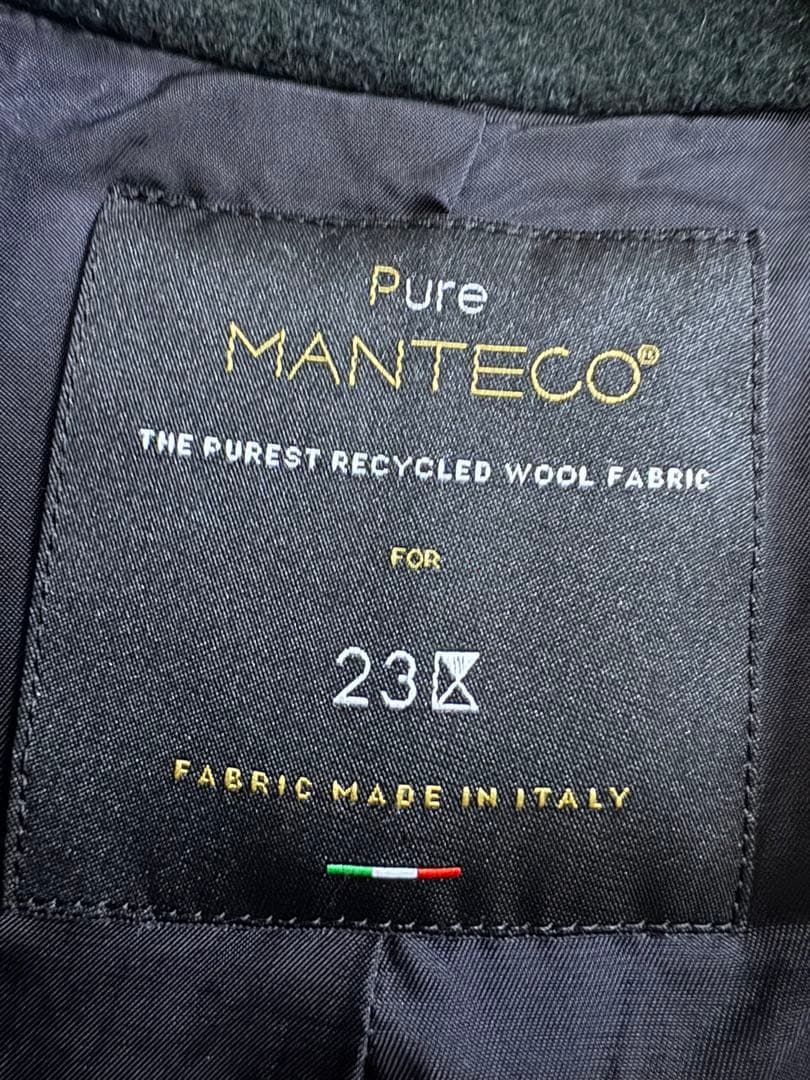 滝沢眞規子さん着用 23区 リバー チェスターコート 小さいサイズ　グリーン系