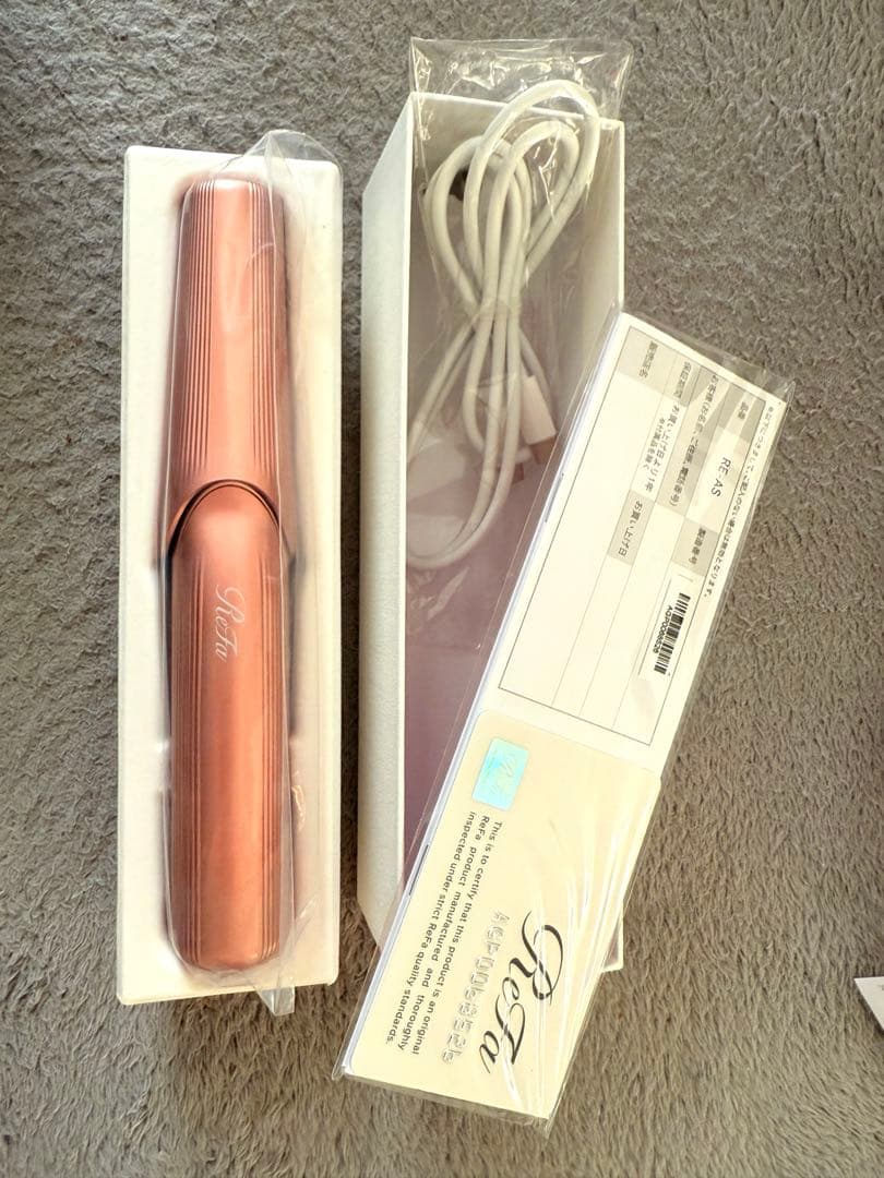 ReFa リファ フィンガーアイロン ST ピンク ＆ 専用ホルダー 2点セット