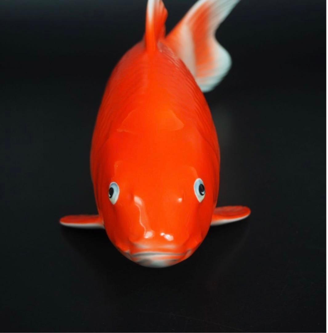 送料無料　ノリタケ　鯉置物ペア　完品無傷