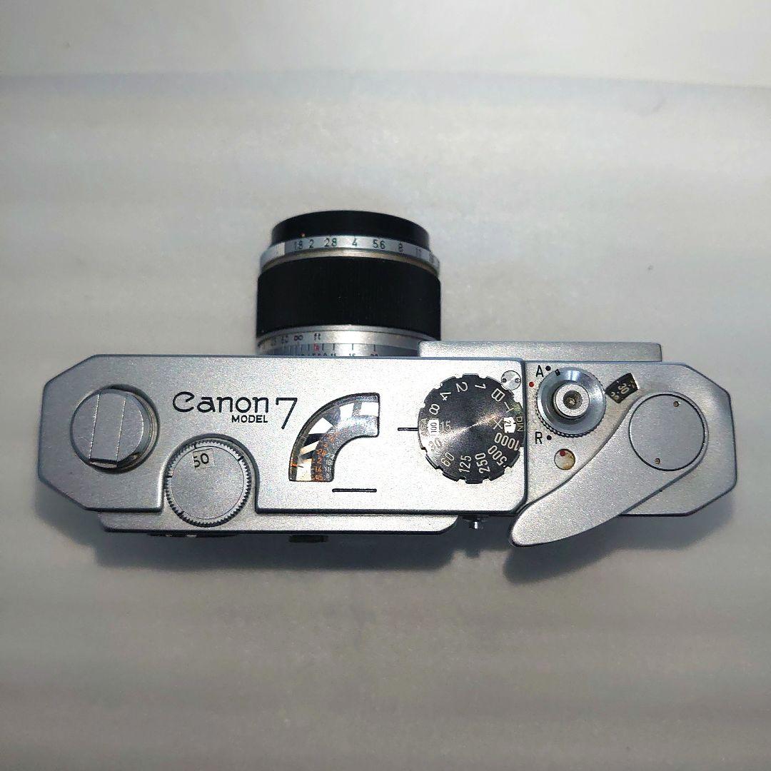 キャノン７ 50mm F1.8 レンジファインダー カメラ純正ケース付