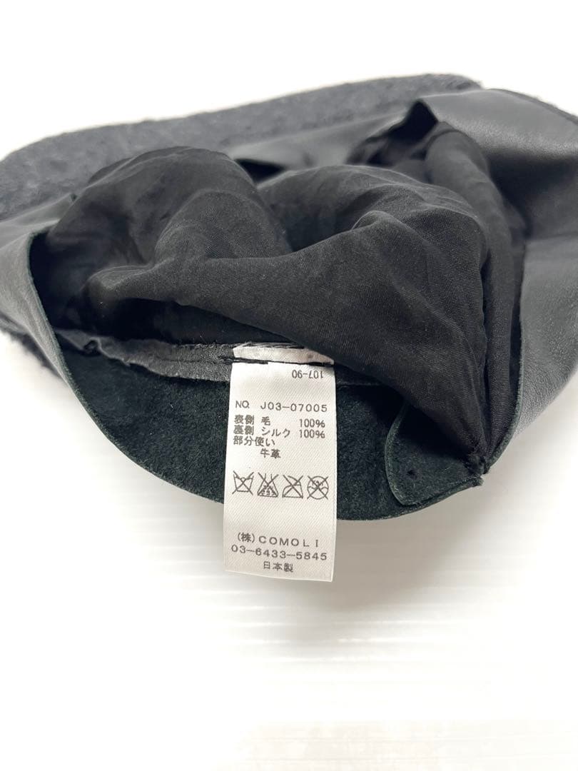 COMOLI コモリ NAPPING WOOL CAP ウール キャップ 帽子